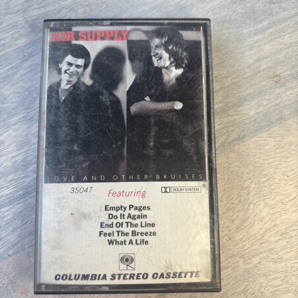 Air Supply Love And Other Bruises Cassette Tape Columbia Soft Rock Vintage